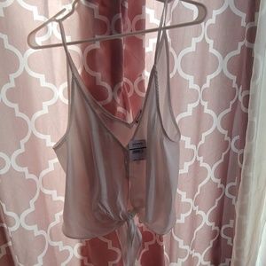 NWT Free People tie front top